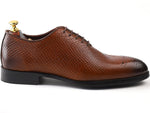 Load image into Gallery viewer, Men’s Tan Whole cut, Crust Leather Formal shoes, Business &amp; Casual Wear Leather shoes Feetique Footwea 
