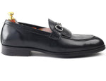 Load image into Gallery viewer, Men’s Black genuine leather formal loafer shoes, Business &amp; Casual Wear - Feetique Footwea
