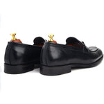 Load image into Gallery viewer, Men’s Black genuine leather formal loafer shoes, Business &amp; Casual Wear - Feetique Footwea
