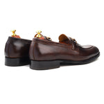 Load image into Gallery viewer, Men’s Brown genuine leather formal loafer shoes, Business &amp; Casual Wear - Feetique Footwea

