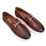Load image into Gallery viewer, Feetique Handmade Genuine Leather Shoes with EVA Sole – Elegance Meets Comfort (With Buckle)
